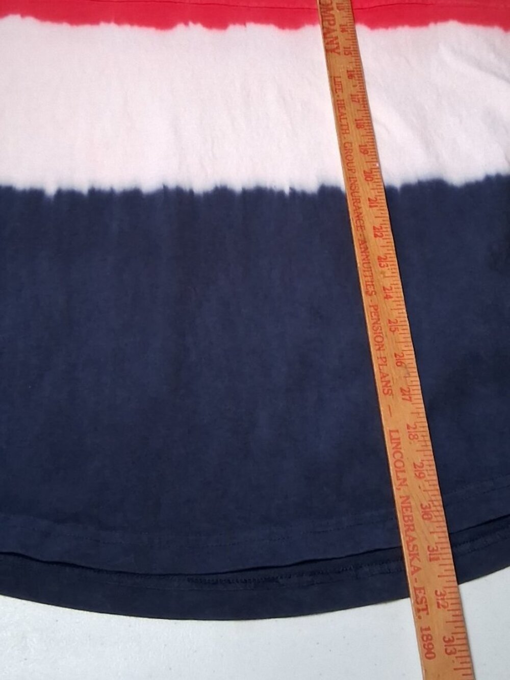 Spirit Jersey Shirt XL Red White Blue Tie Dye Stripe USA America Patriotic - Picture 5 of 16